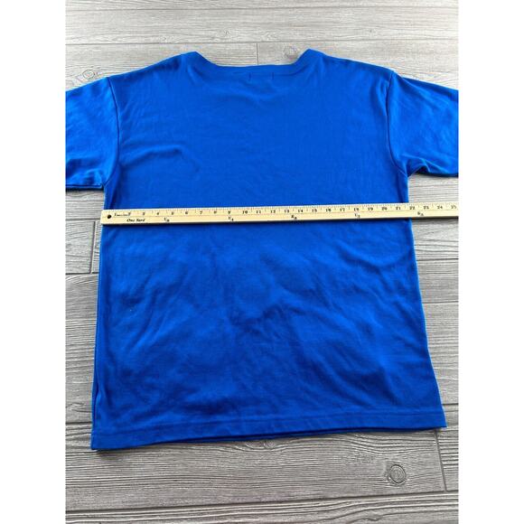 VTG Arlando Women's Blue Sequin Embroidered Fish Graphics Crew Neck Tee Large - Picture 9 of 11